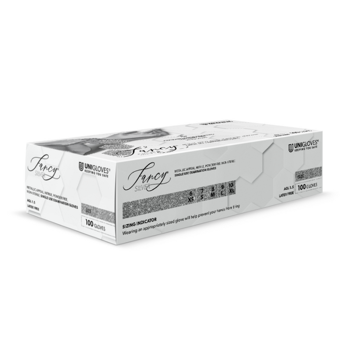 Unigloves Fancy Pearlescent Nitrile Gloves- All Colours
