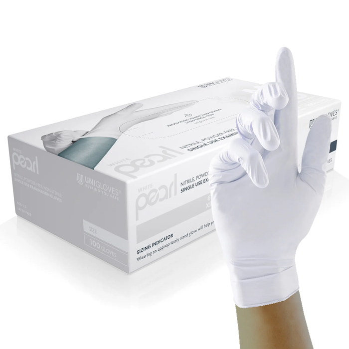 Unigloves Pearl Powder Free Nitrile Gloves- All Colours