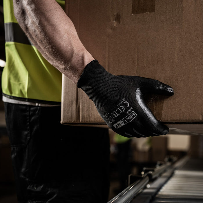 Blackrock 84302 Black Nitrile Palm Grip Work Gloves