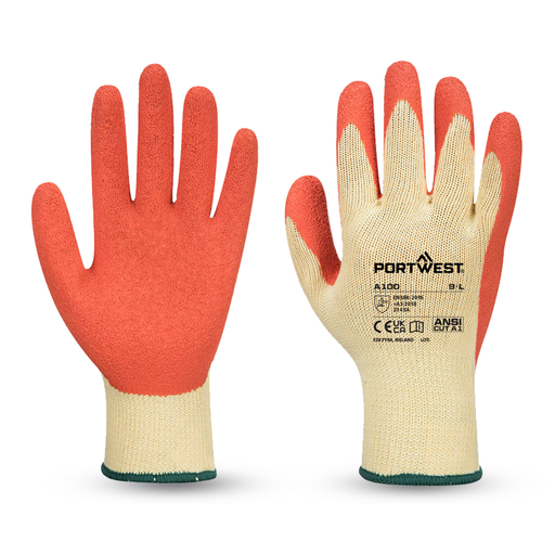 Portwest A100 Latex Grip Gloves