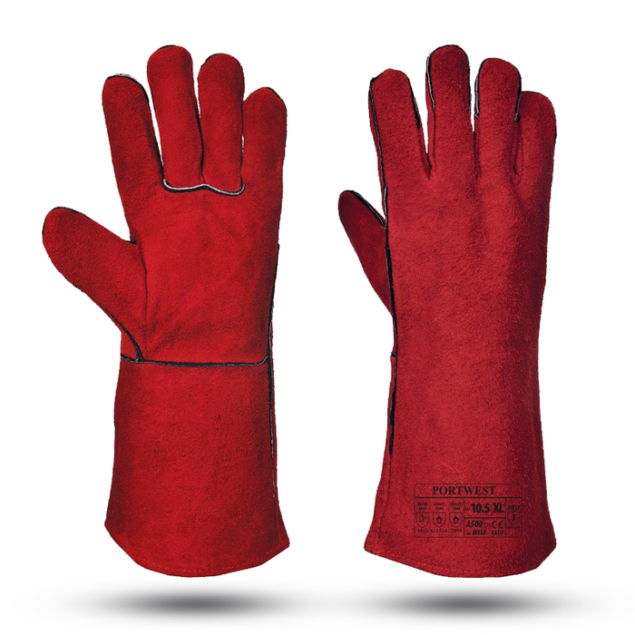 Portwest A500 14" Leather Welders Gauntlet Gloves