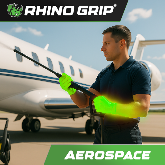 Rhino Grip Green Ultra Tough Nitrile Trade Gloves- Pack of 50