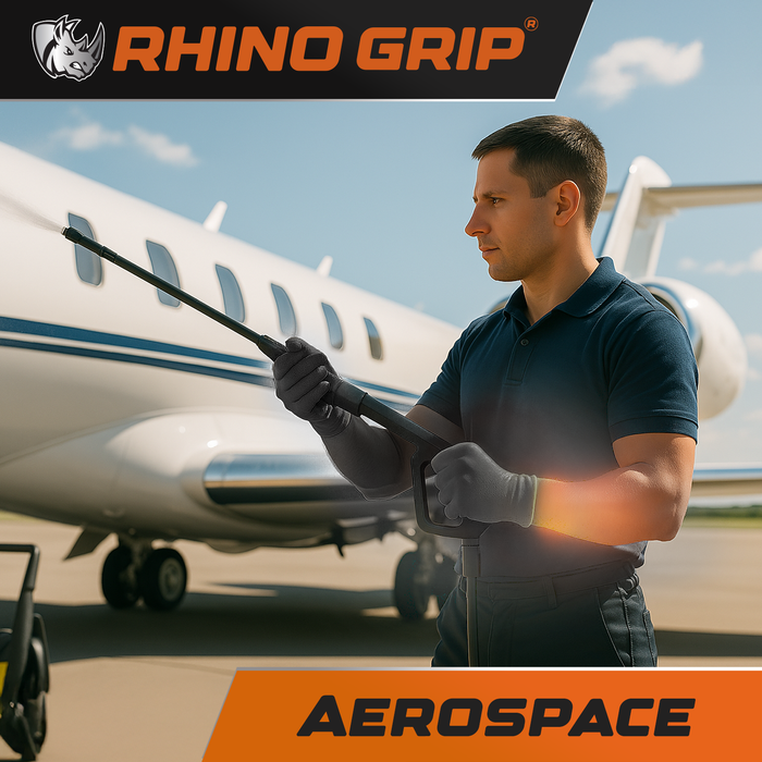 Rhino Grip Black Ultra Tough Nitrile Trade Gloves- Pack of 50