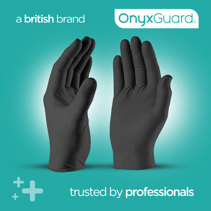 Pair Black Disposable - Nitrile Gloves