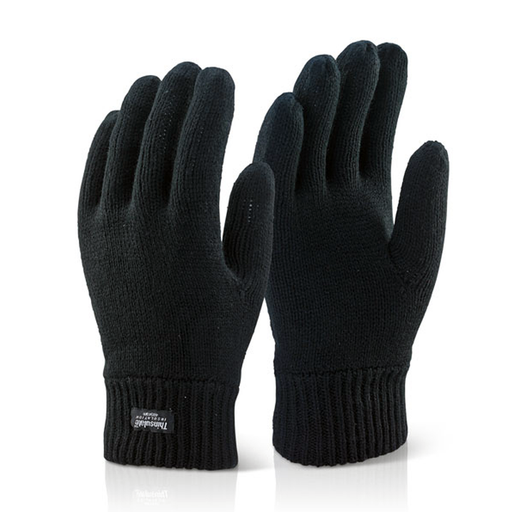 Beeswift Thinsulate Knitted Winter Gloves Black