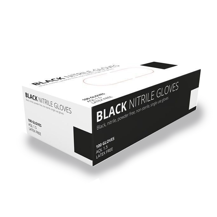 Black Disposable Nitrile Gloves- Pack of 100