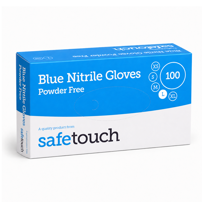 Blue Disposable Medical Nitrile Gloves- Pack of 100