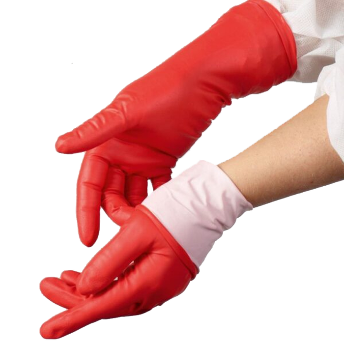Marigold Red Rubber Washing Gloves