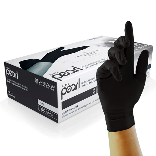 Unigloves- Black Nitrile Gloves | Lowest Prices- Bulk